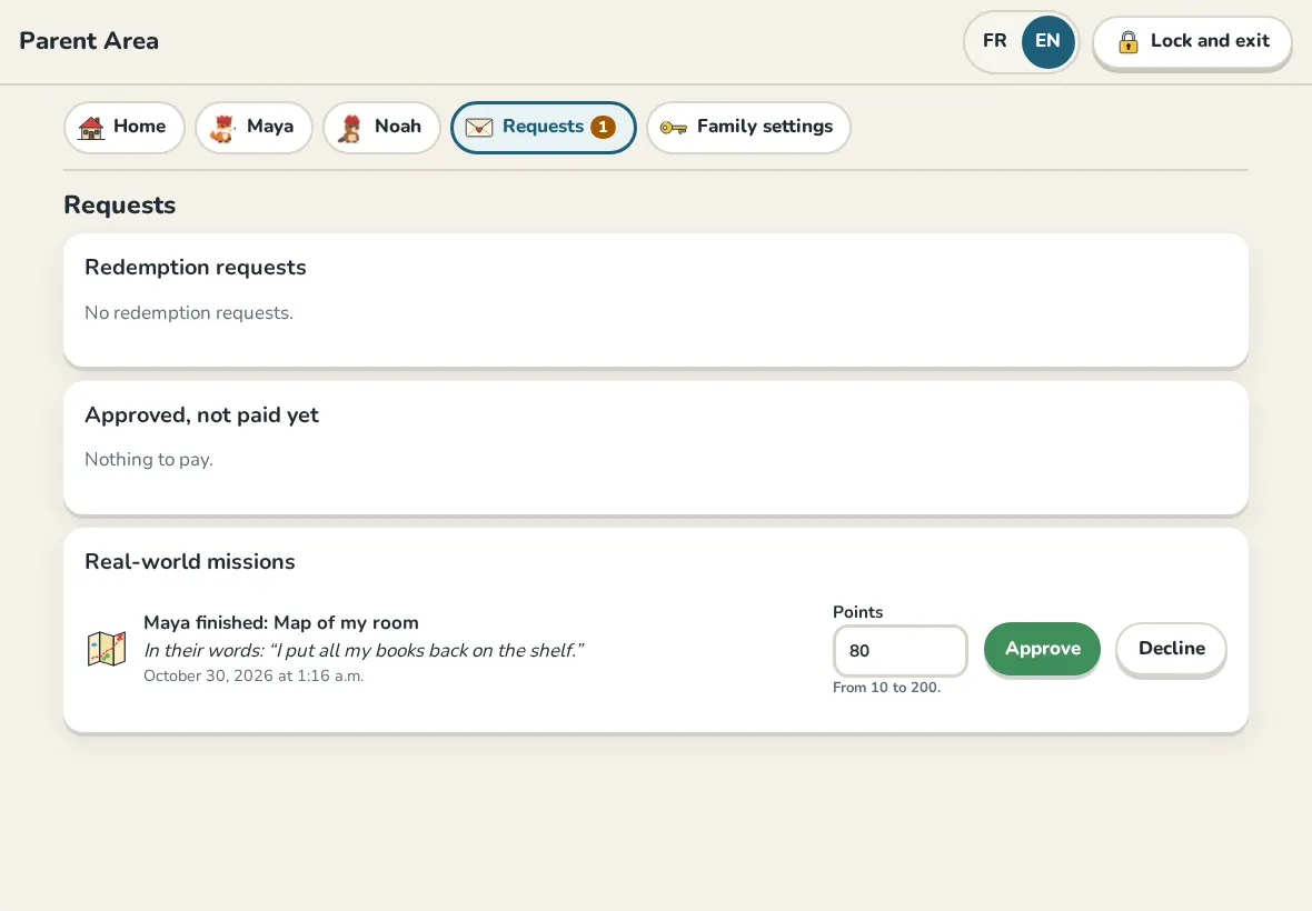 Requests: a mission to approve