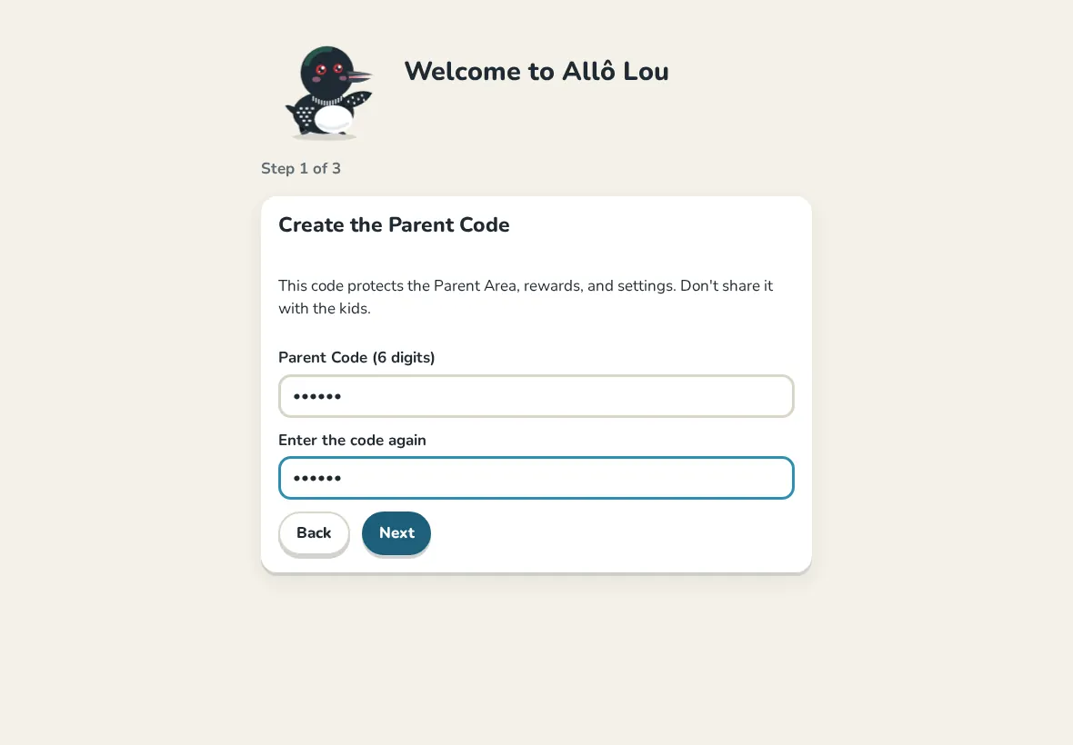 Creating the 6 digit Parent Code